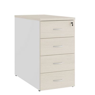 Tess TES38131131 (Дуб шамони светлый/Белый) Тумба приставная