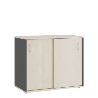 Tess TES38134534 (Дуб шамони светлый/Антрацит) Тумба с раздвижными фасадами