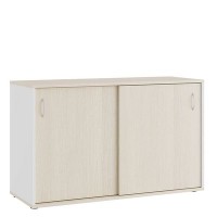 Tess TES38134631 (Дуб шамони светлый/Белый) Тумба с раздвижными фасадами