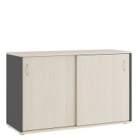 Tess TES38134634 (Дуб шамони светлый/Антрацит) Тумба с раздвижными фасадами