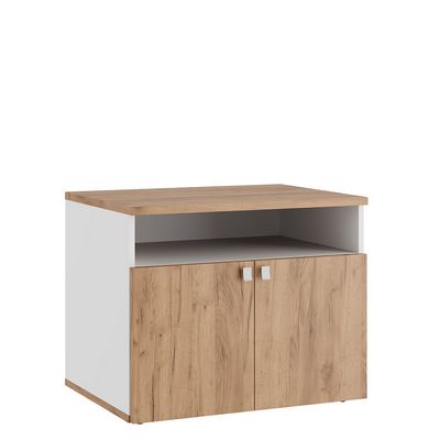 Tess TES38148021 (Дуб крафт золотой/Белый) Тумба под оргтехнику
