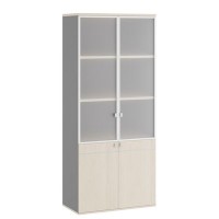 Tess TES38150034 (Дуб шамони светлый/Антрацит) Шкаф для бумаг со стеклом