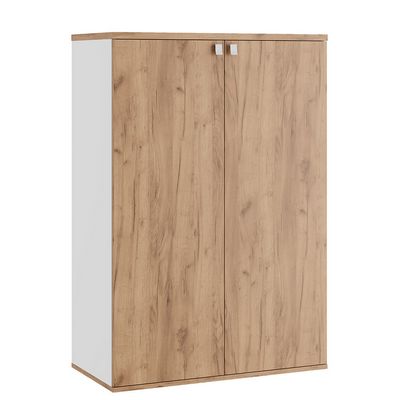 Tess TES38150421 (Дуб крафт золотой/Белый) Шкаф средний закрытый