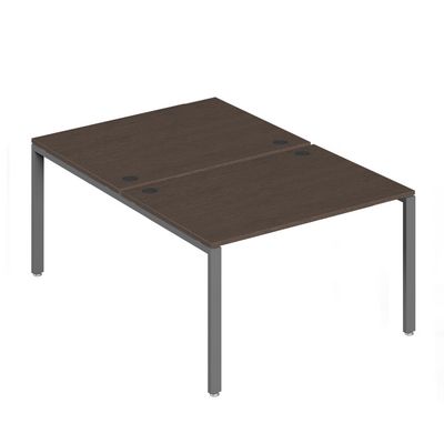 Тренд Металл TDM32218115 (Темный дуб/Антрацит) Бенч-система на 2 места