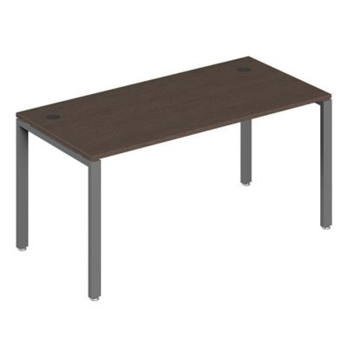 Тренд Металл TDM32230215 (Темный дуб/Антрацит) Стол письменный на металлоопорах