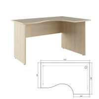 Trend TRD29625308 (Дуб Феррара) Стол эргономичный, правый