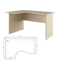 Trend TRD29625408 (Дуб Феррара) Стол эргономичный, левый