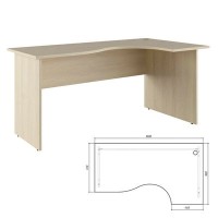 Trend TRD29625508 (Дуб Феррара) Стол эргономичный, правый