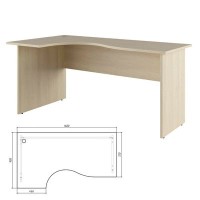 Trend TRD29625608 (Дуб Феррара) Стол эргономичный, левый