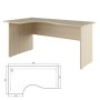 Trend TRD29625608 (Дуб Феррара) Стол эргономичный, левый