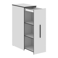 Усто UDMS 1250 (Белый) Тумба высокая с выдвижной секцией