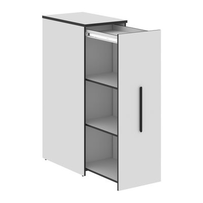 Усто UDMS 1250 (Белый) Тумба высокая с выдвижной секцией