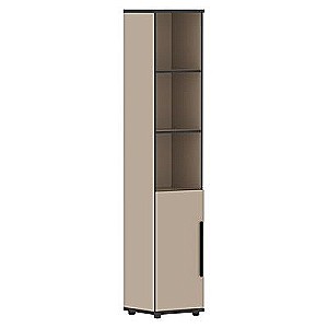 Усто UHCS 38.5 (L) (Мокачино) Шкаф-колонка с глухой малой дверью, левый