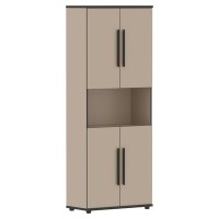 Усто UHCS 77.4 (Мокачино) Шкаф с 2-мя комплектами глухих малых дверей