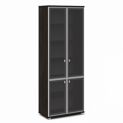 Vasanta V-612 (Дуб Кентербери) Шкаф со стеклом, высокий