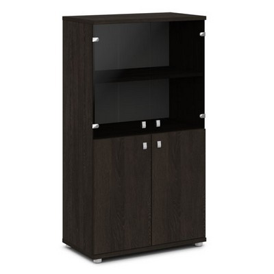 Vasanta V-664 (Дуб Кентербери) Шкаф со стеклом, средний