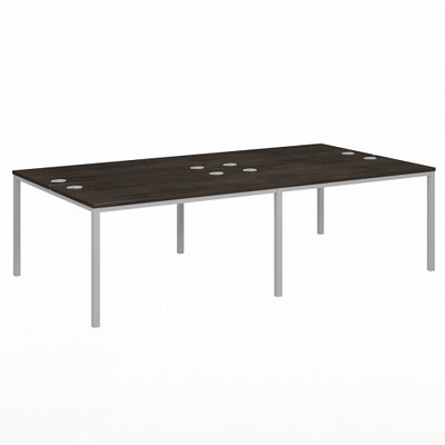 Vasanta VL-51 (Дуб Кентербери/Серый) Бенч-система на 4 рабочих места