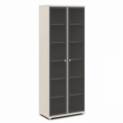 Vasanta V-611 (Дуб Кобург) Шкаф со стеклом, высокий