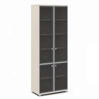 Vasanta V-612 (Дуб Кобург) Шкаф со стеклом, высокий