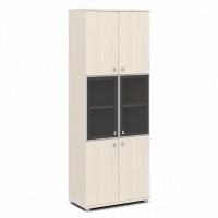 Vasanta V-613 (Дуб Кобург) Шкаф со стеклом, высокий
