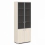 Vasanta V-614 (Дуб Кобург) Шкаф со стеклом, высокий