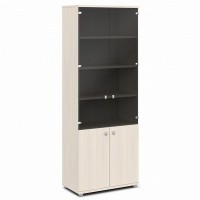 Vasanta V-634 (Дуб Кобург) Шкаф со стеклом, высокий