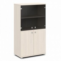 Vasanta V-664 (Дуб Кобург) Шкаф со стеклом, средний