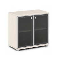 Vasanta V-692 (Дуб Кобург) Шкаф со стеклом, низкий