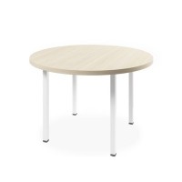 Vasanta  (Дуб Кобург/Белый) Стол для совещаний на металлокаркасе
