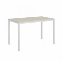 Vasanta VL-30 (Дуб Кобург/Белый) Одиночный стол на металлокаркасе