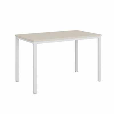 Vasanta VL-30 (Дуб Кобург/Белый) Одиночный стол на металлокаркасе