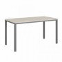 Vasanta VL-31 (Дуб Кобург/Антрацит) Одиночный стол на металлокаркасе