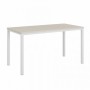 Vasanta VL-31 (Дуб Кобург/Белый) Одиночный стол на металлокаркасе