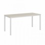 Vasanta VL-32 (Дуб Кобург/Белый) Одиночный стол на металлокаркасе