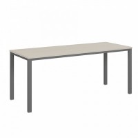 Vasanta VL-33 (Дуб Кобург/Антрацит) Одиночный стол на металлокаркасе