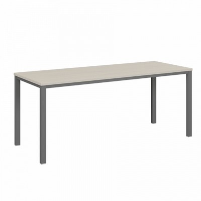 Vasanta VL-33 (Дуб Кобург/Антрацит) Одиночный стол на металлокаркасе