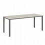 Vasanta VL-33 (Дуб Кобург/Антрацит) Одиночный стол на металлокаркасе