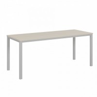 Vasanta VL-33 (Дуб Кобург/Серый) Одиночный стол на металлокаркасе