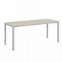 Vasanta VL-33 (Дуб Кобург/Серый) Одиночный стол на металлокаркасе