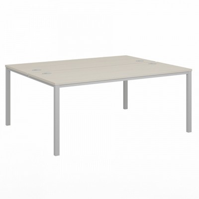 Vasanta VL-43 (Дуб Кобург/Серый) Стол-тандем на металлокаркасе