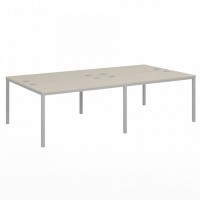 Vasanta VL-51 (Дуб Кобург/Серый) Бенч-система на 4 рабочих места