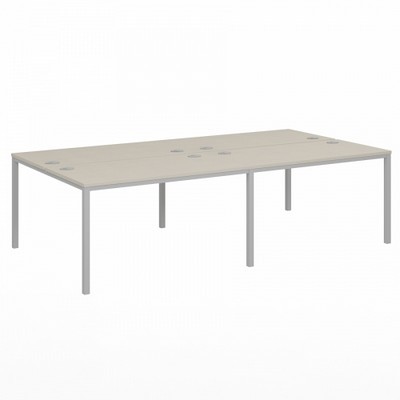 Vasanta VL-51 (Дуб Кобург/Серый) Бенч-система на 4 рабочих места