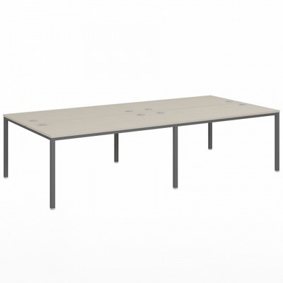 Vasanta VL-52 (Дуб Кобург/Антрацит) Бенч-система на 4 рабочих места