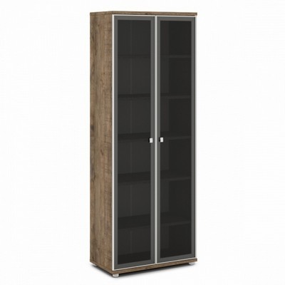 Vasanta V-611 (Дуб Самдал) Шкаф со стеклом, высокий