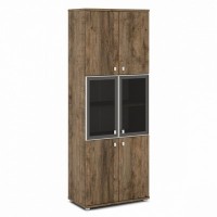 Vasanta V-613 (Дуб Самдал) Шкаф со стеклом, высокий
