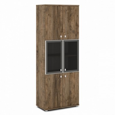 Vasanta V-613 (Дуб Самдал) Шкаф со стеклом, высокий