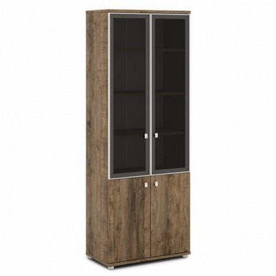 Vasanta V-614 (Дуб Самдал) Шкаф со стеклом, высокий