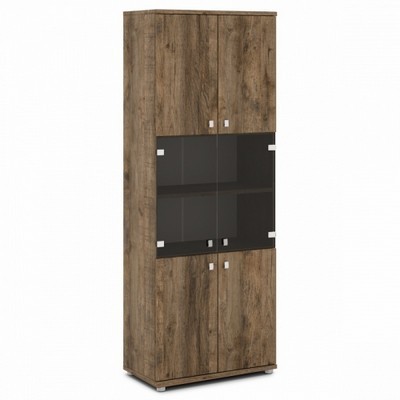 Vasanta V-633 (Дуб Самдал) Шкаф со стеклом, высокий
