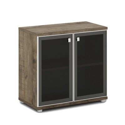 Vasanta V-652 (Дуб Самдал) Шкаф со стеклом, низкий