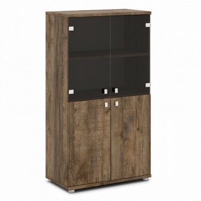 Vasanta V-664 (Дуб Самдал) Шкаф со стеклом, средний